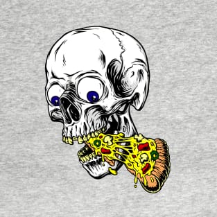skeleton eating pizza T-Shirt